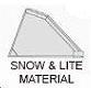 Hi Cap Snow & Lt Materials Buckets w/Bolt-on-Blade for S-S Loade